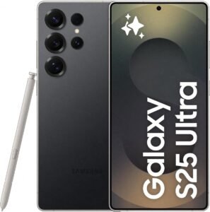 Samsung Galaxy S25 Ultra smartphone with quad camera and AMOLED display