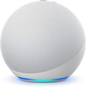 Echo 4th generation smart speaker with Alexa and built-in smart home hub
