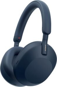 Sony WH-1000XM5 wireless headphones in black with industry-leading noise cancellation, adaptive sound control, and 30-hour battery life